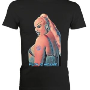 Filth is My Life Stretch Body Fit T-Shirt Black